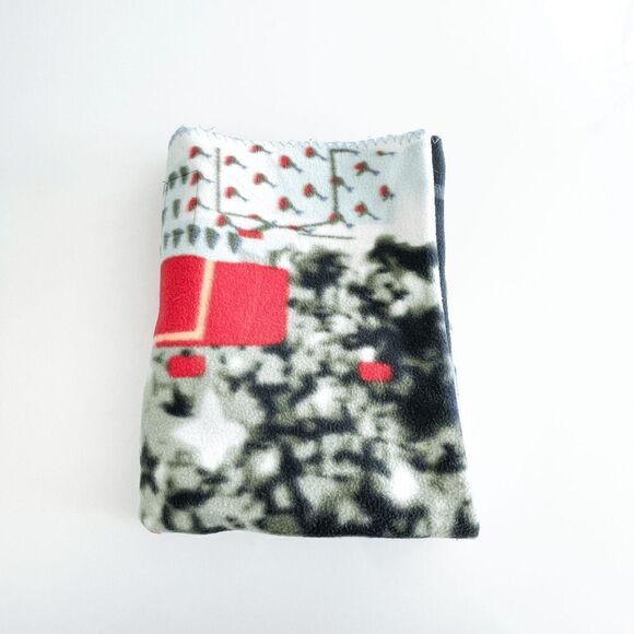 Rocky Mountain Blanket Glacial Fleece Christmas Tree Printed Multicolor - Picture 5 of 7